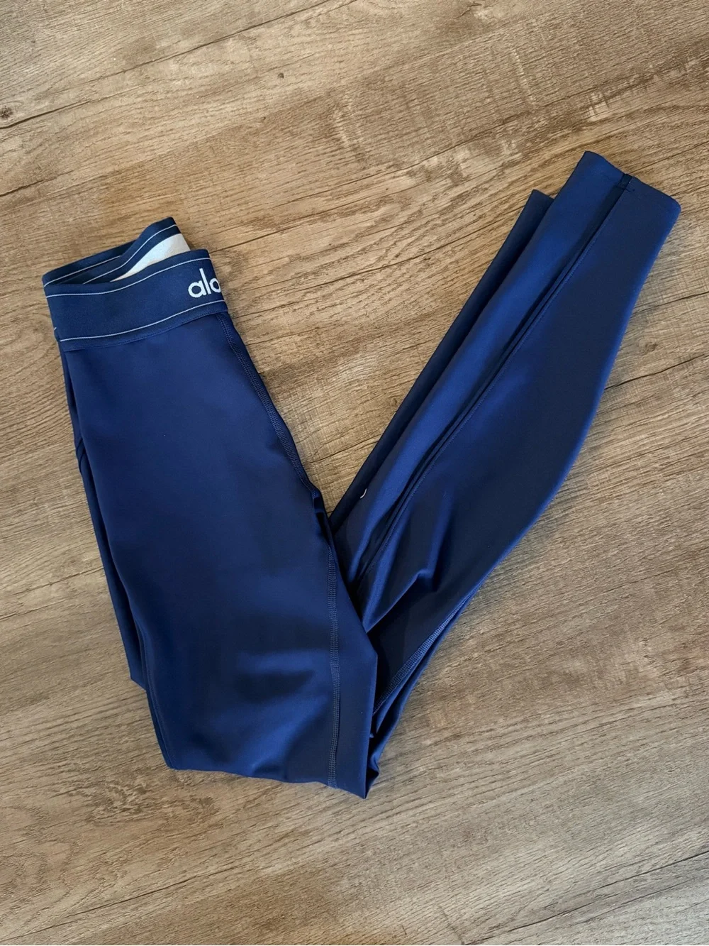 ALO Yoga Navy Blue High-Waist Performance Leggings